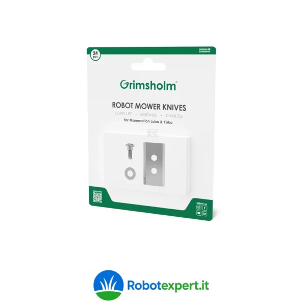 Lama robot rasaerba 36x19,5 mm adatto per Mammotion, 24 pcs cod. FGP1150 – Lama robot rasaerba 36x19,5 mm adatto per