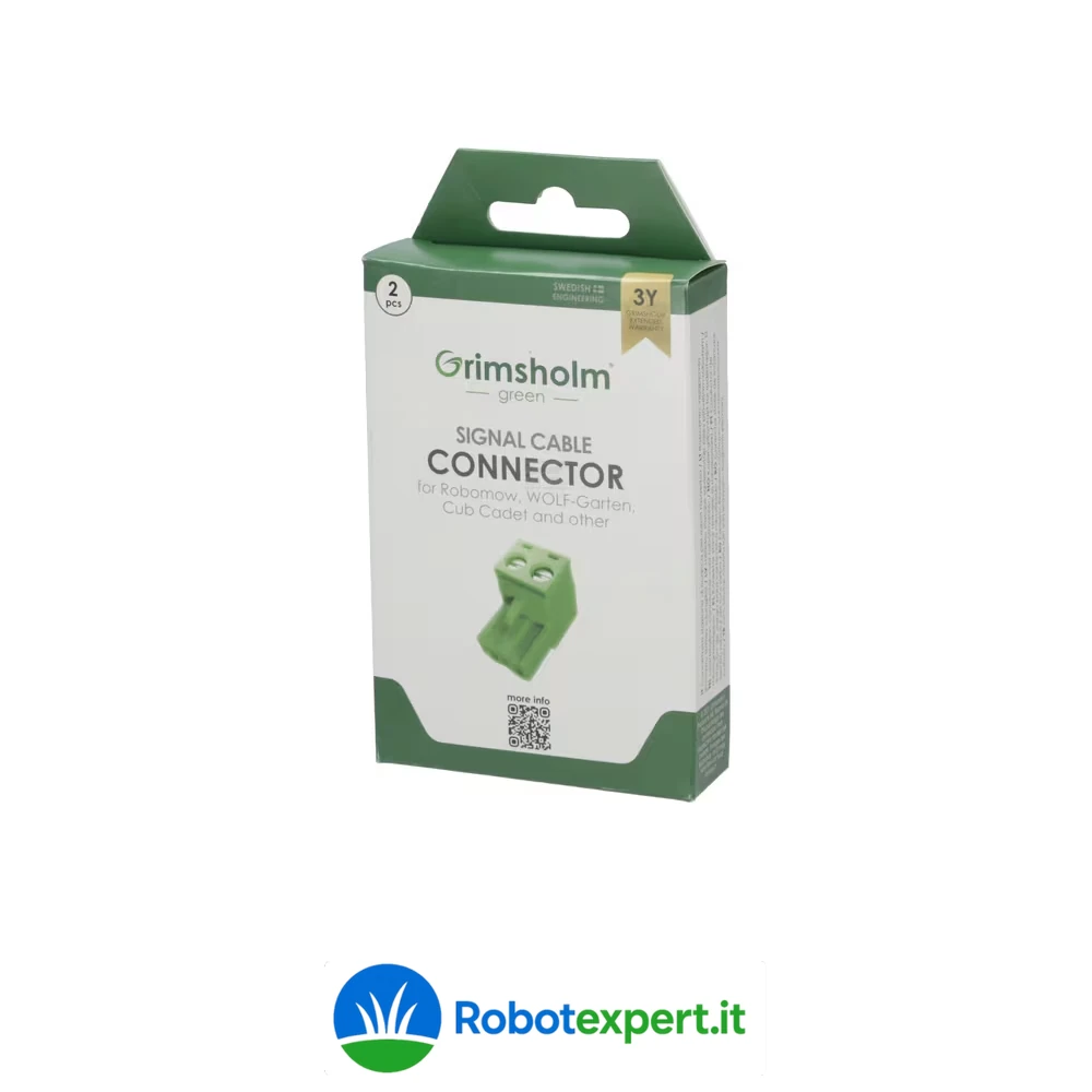 Connettore per cavo, per stazione di carica Robomow, 2 pz cod. FGP191 Connettore per cavo, per stazione di carica Robomow, 2 pz cod. FGP191 – Connettore per cavo, per stazione di carica Robomow